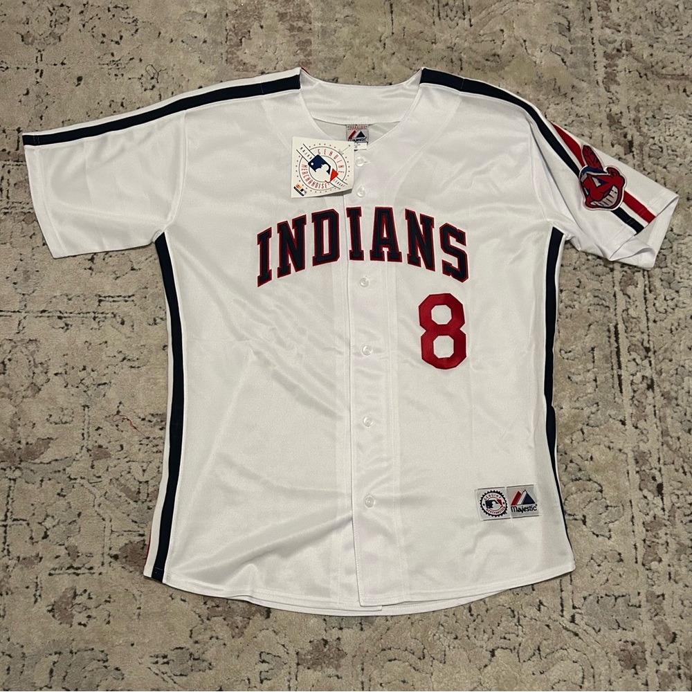 Majestic Authentic Cleveland Indians Albert Belle Throwback Jersey Men’s Sz: XXL - Picture 1 of 8